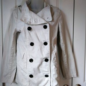 Long White Jean Jacket